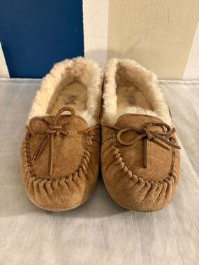 UGG Dakota Suede Moccasin Slippers Chestnut